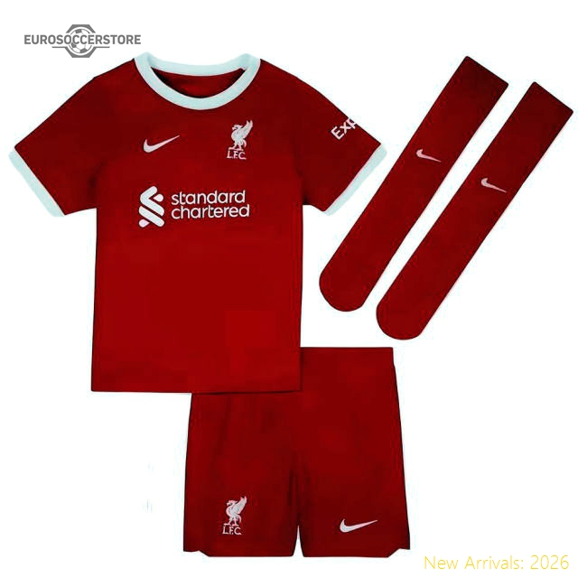 2023-2024 Liverpool Home Little Boys Mini Kit-Football Shirts Shop