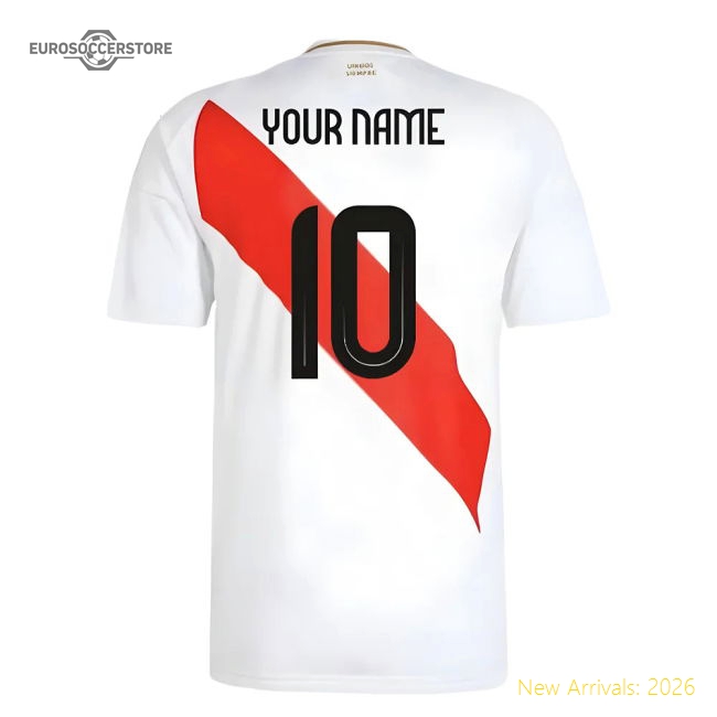 2024-2025 Peru Home Shirt (Your Name)-Football Shirts Shop
