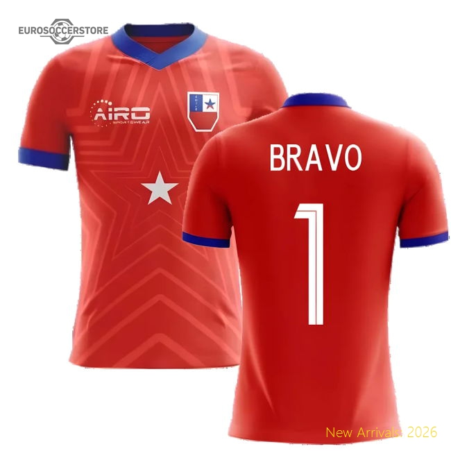 2025-2026 Chile Home Concept Football Shirt (Bravo 1) - Kids-Football Shirts Shop