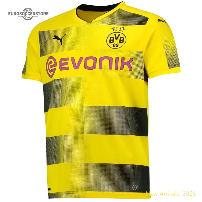 Borussia Dortmund 2017-18 Home Shirt (S) (Very Good)-Football Shirts Shop