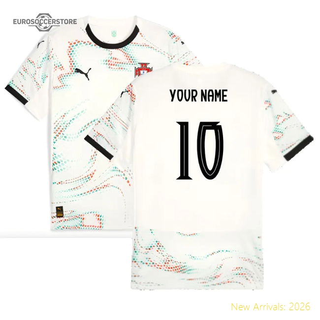 2025-2026 Portugal Away Shirt (Your Name)-Football Shirts Shop