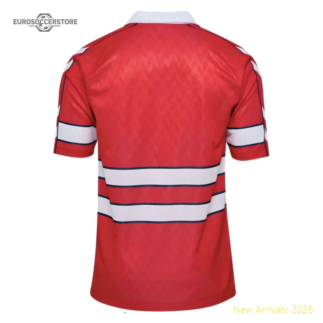 1988 Denmark Home Retro Shirt-Football Shirts Shop