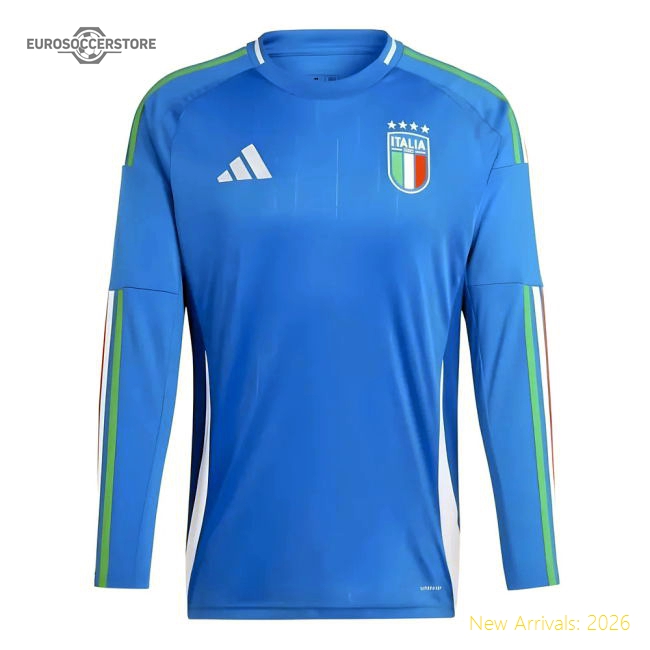 2024-2025 Italy Long Sleeve Home Shirt-Football Shirts Shop