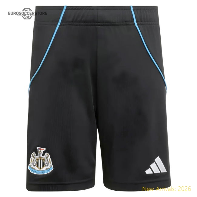 2025-2026 Newcastle Home Shorts (Black) - Kids-Football Shirts Shop