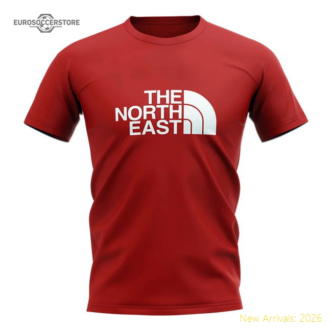 Sunderland The North East T-Shirt (Red)-Football Shirts Shop