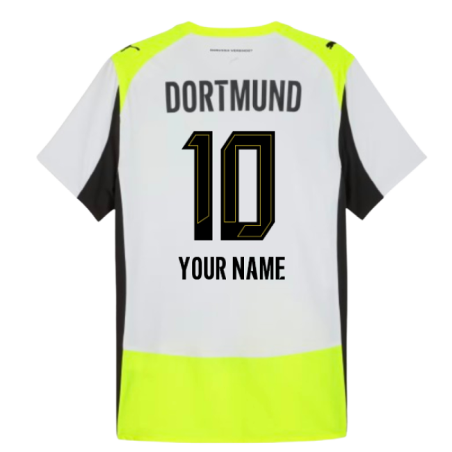 2025-2026 Borussia Dortmund Authentic Away Shirt (Your Name)-Football Shirts Shop