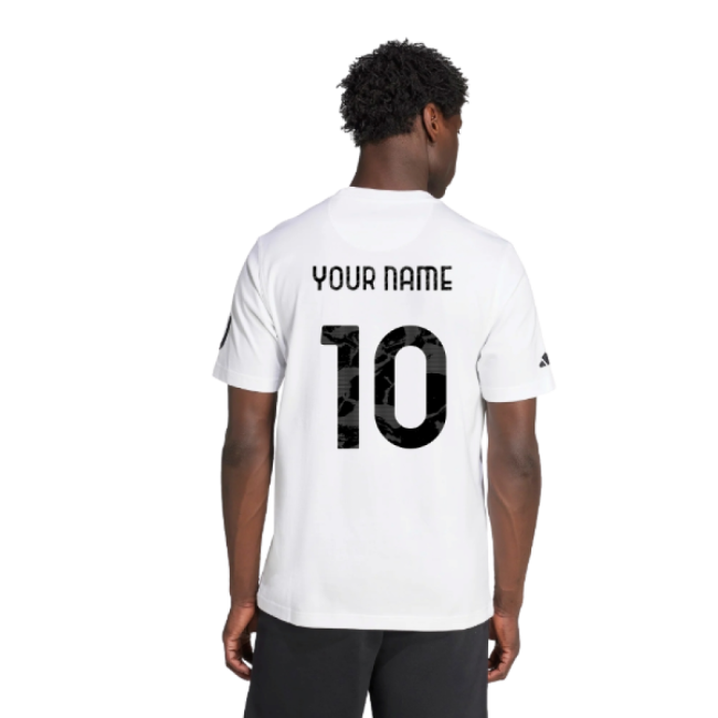 2025-2026 Juventus US Tee (White) (Your Name)-Football Shirts Shop
