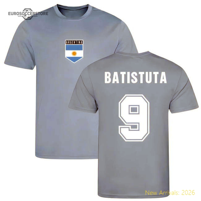 Batistuta Argentina Training Jersey (Sky Blue)-Football Shirts Shop