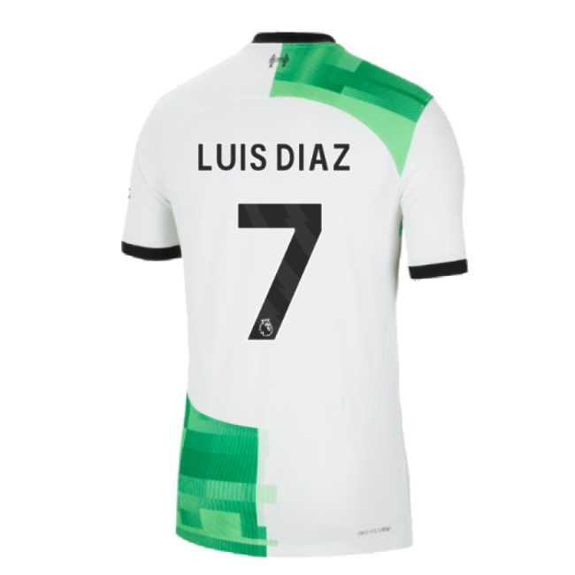 2023-2024 Liverpool Away Authentic Shirt (Luis Diaz 7)-Football Shirts Shop