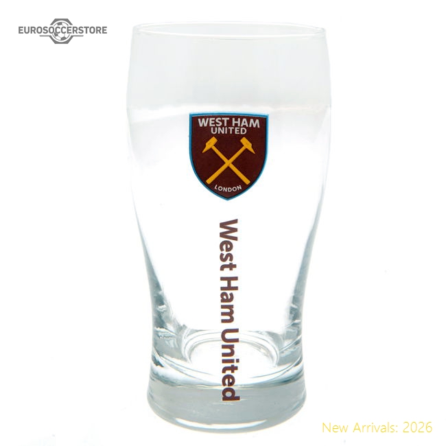 West Ham United FC Tulip Pint Glass-Football Shirts Shop