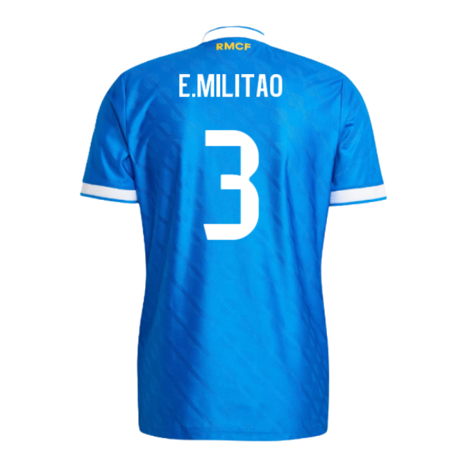 2025-2026 Real Madrid Authentic Third Shirt (E.Militao 3)-Football Shirts Shop