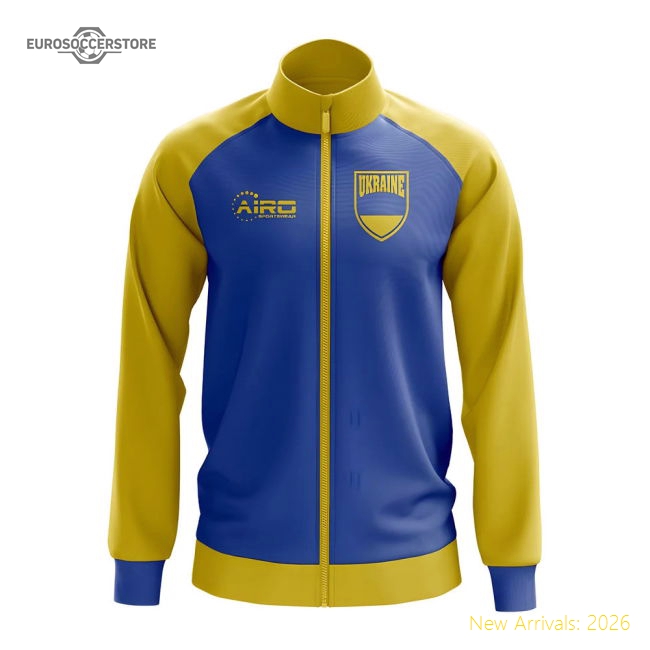 Ukraine Concept Football Track Jacket (Blue)-Football Shirts Shop