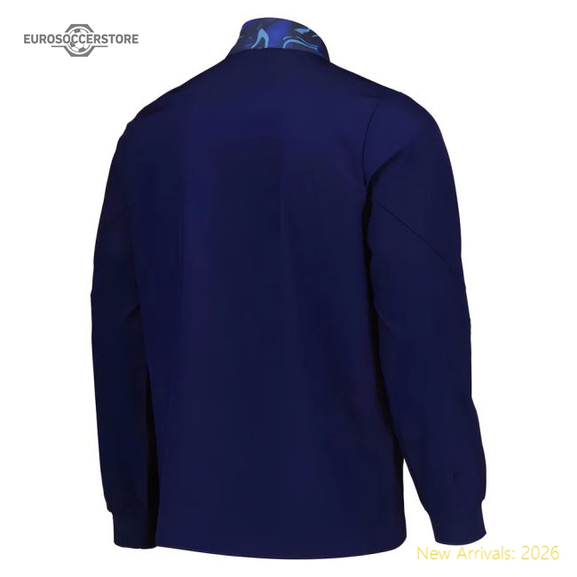 2025-2026 Everton Pre Match Jacket (Navy)-Football Shirts Shop