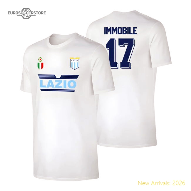 Lazio \'Vintage 99/00\' t-shirt IMMOBILE - White-Football Shirts Shop