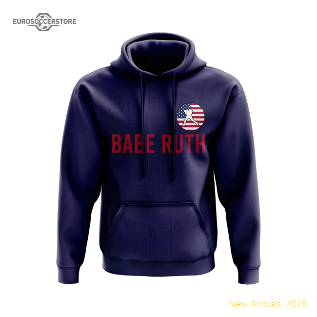 Babe Ruth USA Name Hoody (Navy)-Football Shirts Shop