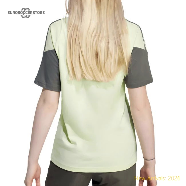 2025-2026 Real Madrid Training Tee (Almost Lime) - Kids (Mbappe 10)-Football Shirts Shop