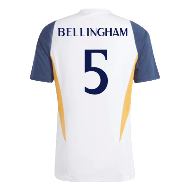 2023-2024 Real Madrid Training Shirt (White) (Bellingham 5)-Football Shirts Shop