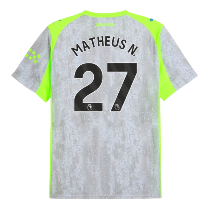 2025-2026 Man City Third Shirt (Matheus N. 27)-Football Shirts Shop
