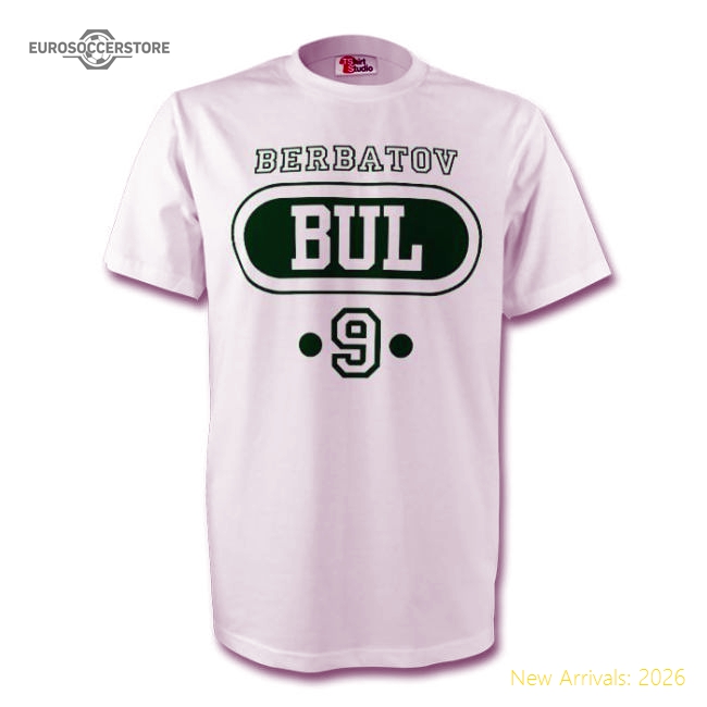 Dimitar Berbatov Bulgaria Bul T-shirt (white)-Football Shirts Shop