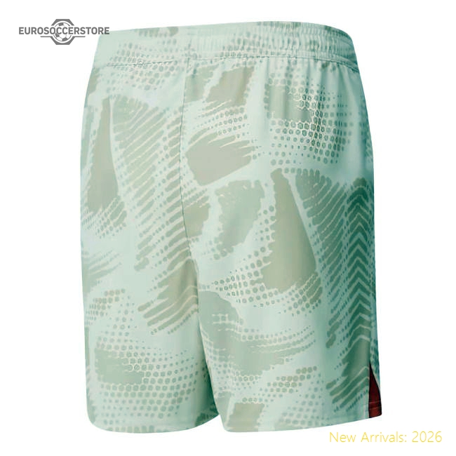 2024-2025 Man City Away Goalkeeper Shorts (Alpine Snow) - Kids-Football Shirts Shop