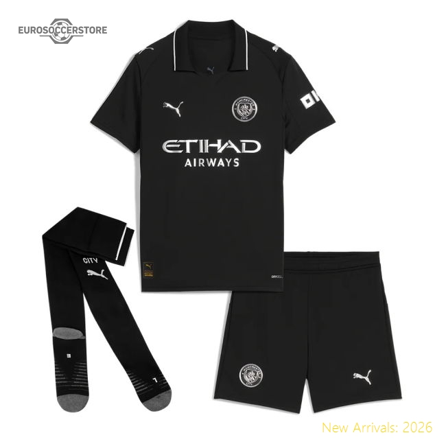 2025-2026 Man City Away Mini Kit (Savinho 26)-Football Shirts Shop