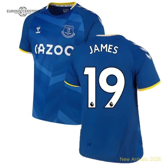2021-2022 Everton Home Shirt (JAMES 19)-Football Shirts Shop