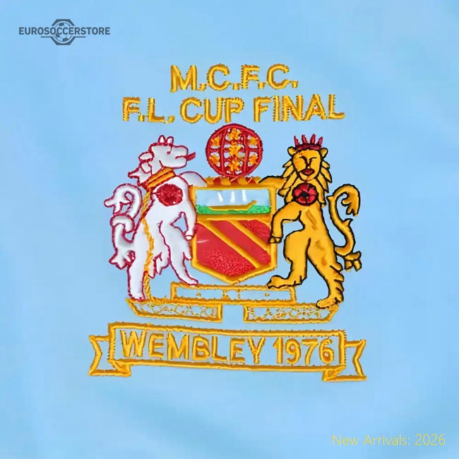 Manchester City 1976 League Cup Retro Tracktop-Football Shirts Shop