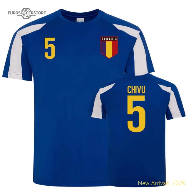 Romania Sports Training Jerseys (Chivu 5)-Football Shirts Shop