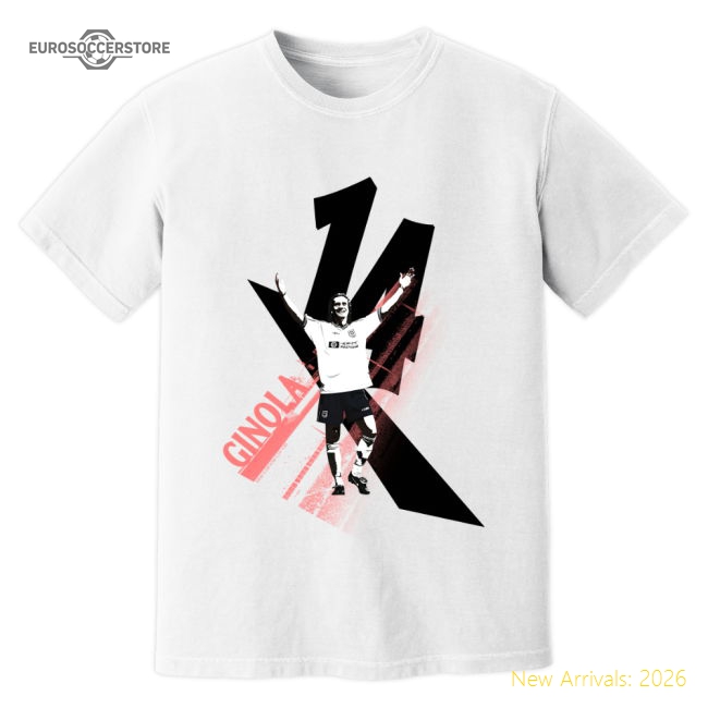 David Ginola Tottenham Premier League Legend T-Shirt (White)-Football Shirts Shop