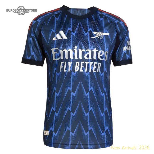 2025-2026 Arsenal Authentic Away Shirt-Football Shirts Shop