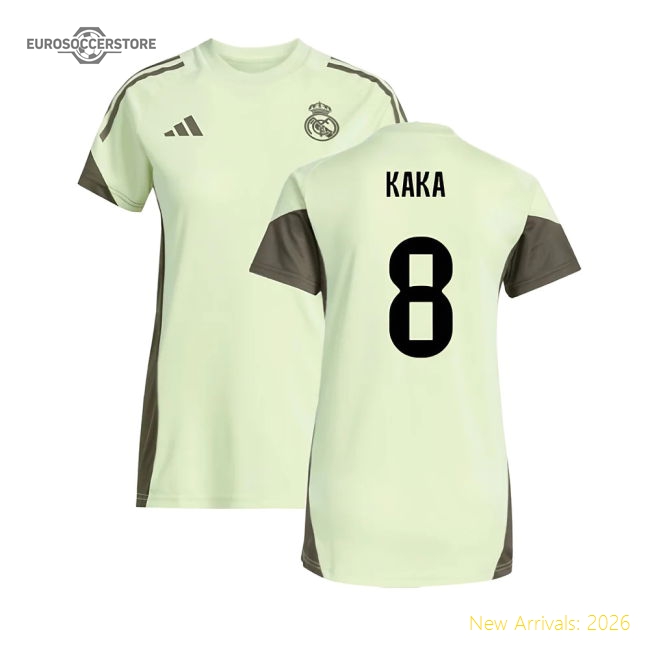2025-2026 Real Madrid Training Jersey (Almost Lime) - Womens (Kaka 8)-Football Shirts Shop