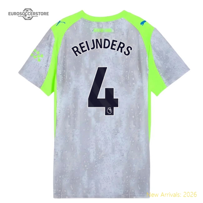 2025-2026 Man City Third Shirt (Womens) (Reijnders 4)-Football Shirts Shop
