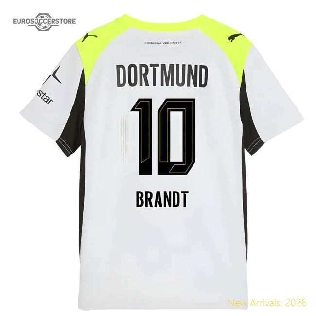 2025-2026 Borussia Dortmund Away Shirt (Kids) (Brandt 10)-Football Shirts Shop