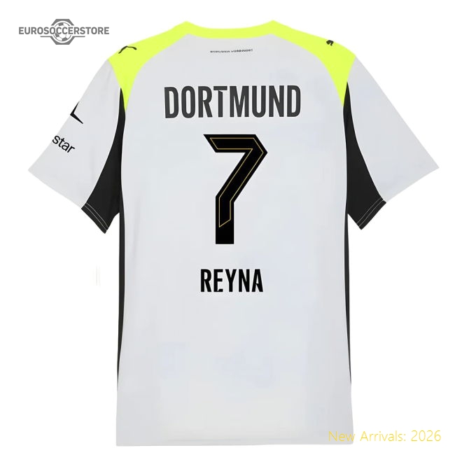 2025-2026 Borussia Dortmund Away Shirt (Reyna 7)-Football Shirts Shop