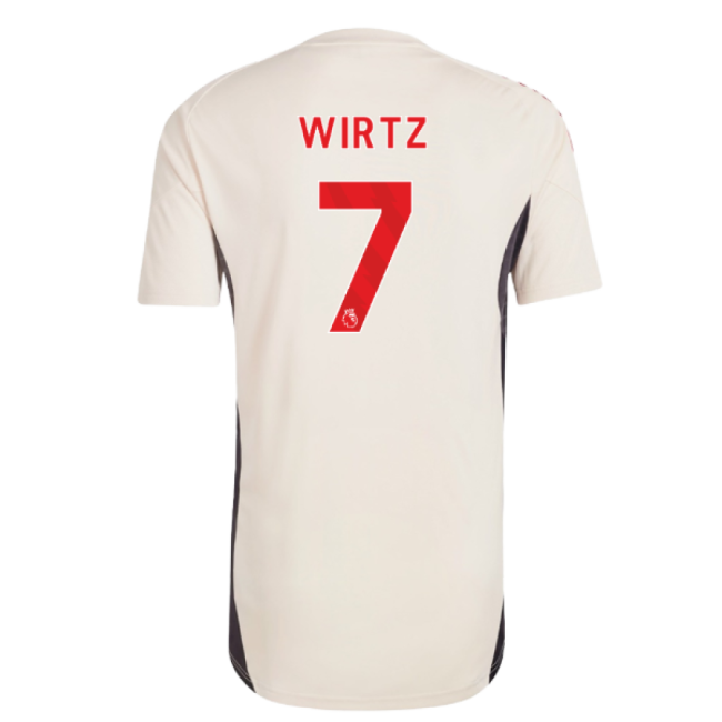 2025-2026 Liverpool Training Jersey (White) (Wirtz 7)-Football Shirts Shop