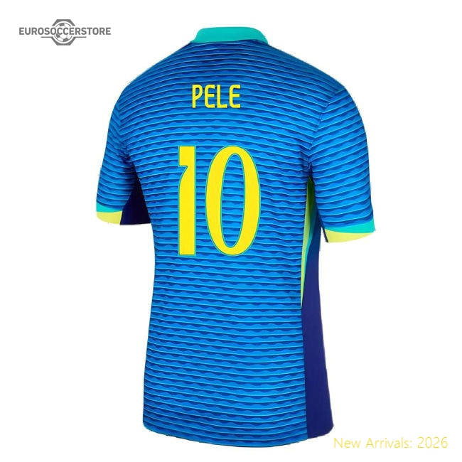 2024-2025 Brazil Away Shirt (Pele 10)-Football Shirts Shop