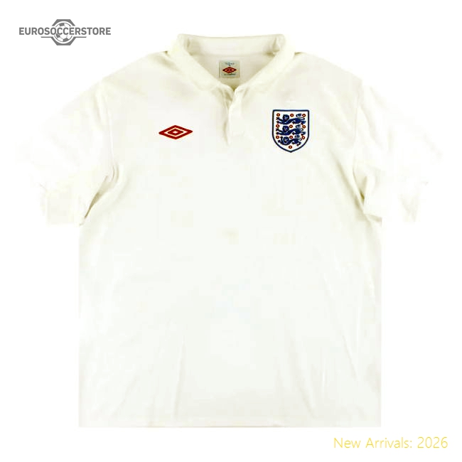 England 2010-12 Home Shirt (L) (Good)-Football Shirts Shop