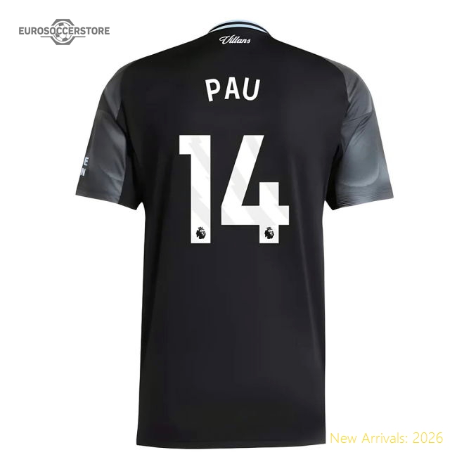 2025-2026 Aston Villa Away Shirt (Pau 14)-Football Shirts Shop