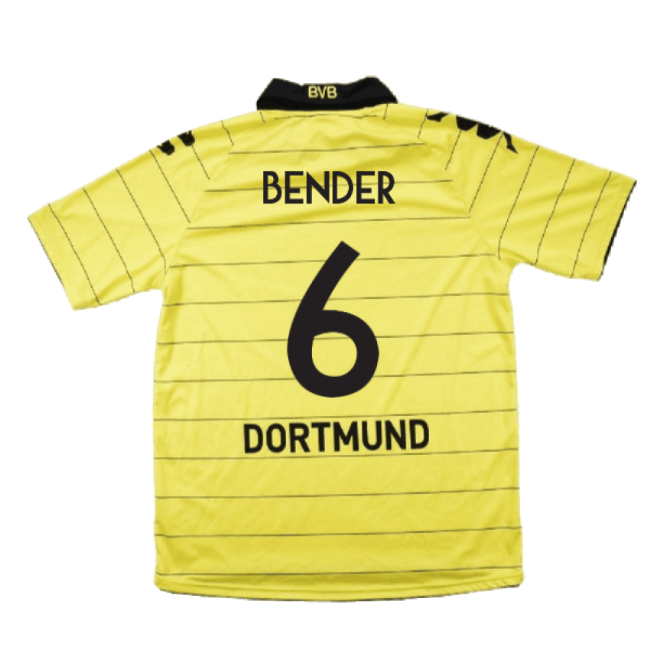 Borussia Dortmund 2010-11 Home Shirt ((Excellent) M) (Bender 6)-Football Shirts Shop
