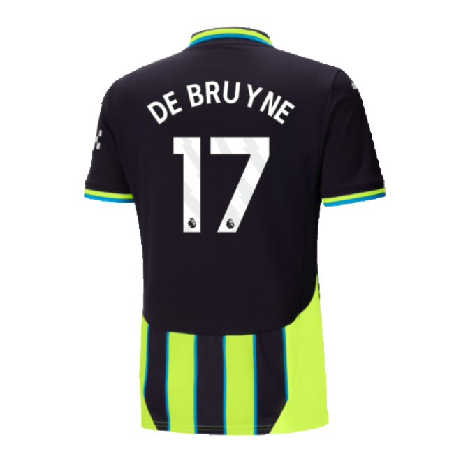 2024-2025 Man City Away Shirt (De Bruyne 17)-Football Shirts Shop