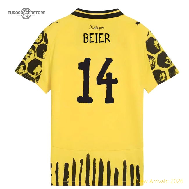 2025-2026 KIDSUPER x Borussia Dortmund CWC Shirt - Kids (Beier 14)-Football Shirts Shop