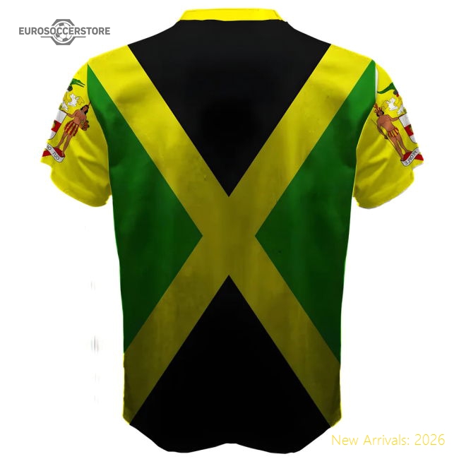 Jamaica Coat of Arms Sublimated Sports Jersey-Football Shirts Shop