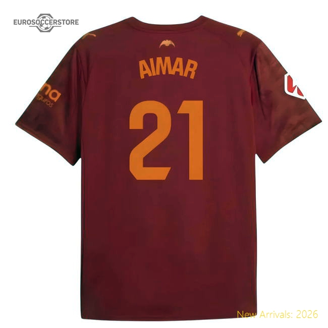 2025-2026 Valencia Away Shirt (Kids) (Aimar 21)-Football Shirts Shop