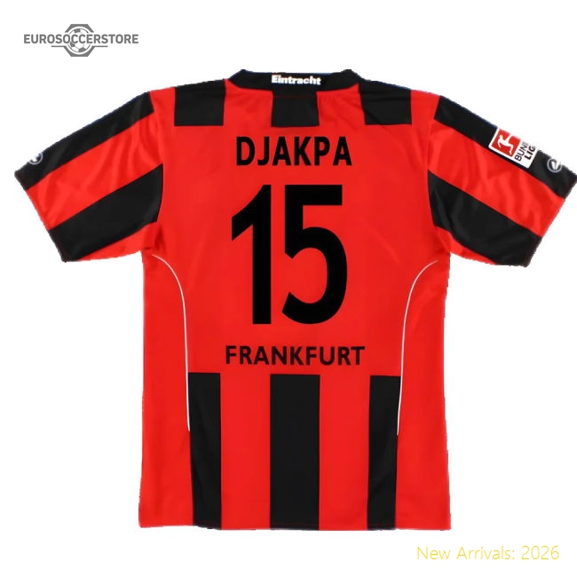 Eintracht Frankfurt 2010-12 Home Shirt ((Very Good) S) (Djakpa 15)-Football Shirts Shop