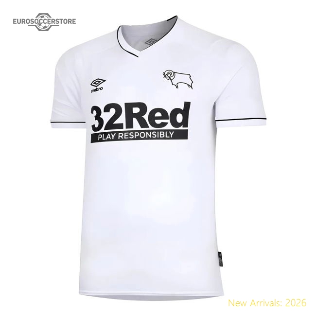 2020-2021 Derby County Home Shirt (Kids)-Football Shirts Shop
