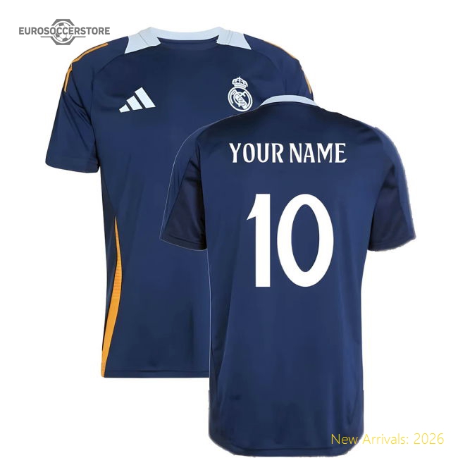 2024-2025 Real Madrid Training Jersey (Navy) (Your Name)-Football Shirts Shop