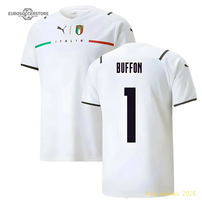 2021-2022 Italy Away Shirt (BUFFON 1)-Football Shirts Shop