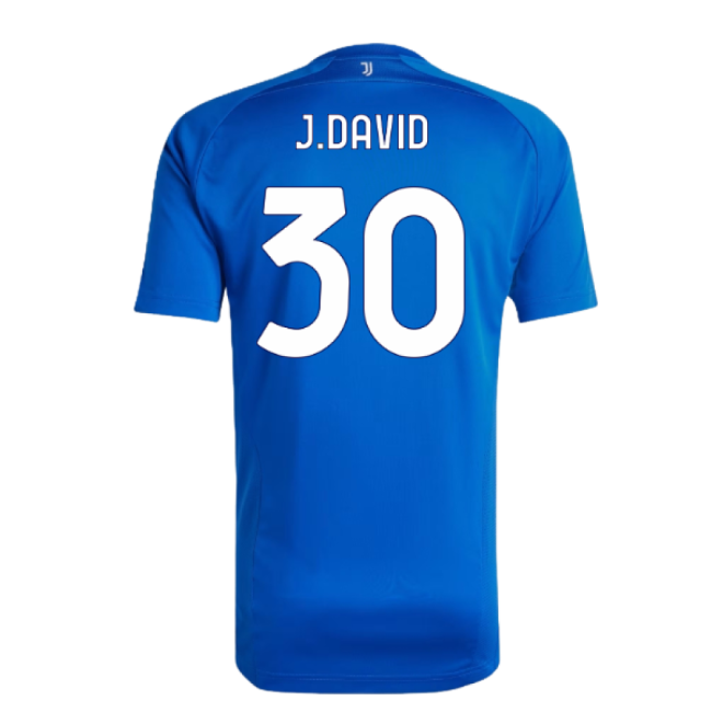 2025-2026 Juventus UBP Jersey (Royal) (J.David 30)-Football Shirts Shop