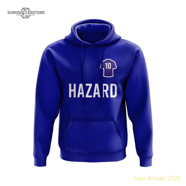 Eden Hazard Chelsea Number Hoody (Blue)-Football Shirts Shop