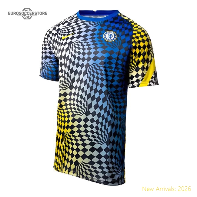 2021-2022 Chelsea Dry Pre-Match Training Shirt (Blue)-Football Shirts Shop